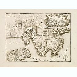 L'Entrée du PORT DE MARSEILLE et le Plan de la Citadelle et du Fort de St. Jean. . .