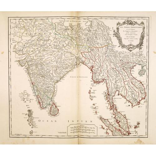 Old map image download for Les Indes Orientales, ou sount distingues les Empires et Royaumes..