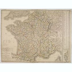 Carte de la France divisée en 108 departemens. . .