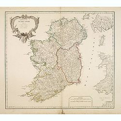 Royaume d'Irlande divisé en ses quatre Provinces.