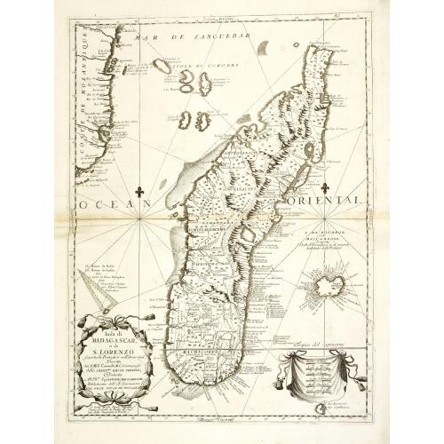 Old map image download for Isola di Madagascar, o di S. Lorenzo . . .