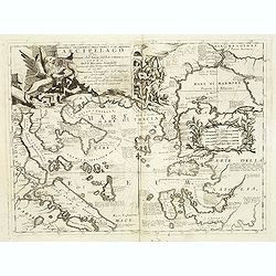 Parallelo Geografico dell'Antico col Moderno Arcipelago ... [in set with] Parte Meridionale dell' Arcipelago. . .