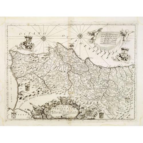 Old map image download for Regno di Portogallo. . .