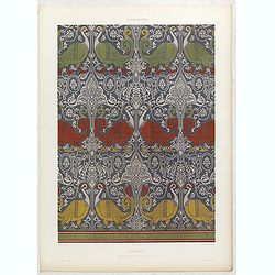 Arabesques. - Etoffe conservée au musée d'Utrecht.
