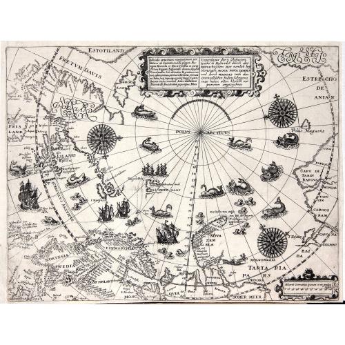 Old map image download for Deliniatio cartae trium navigationum per Batavos. . .