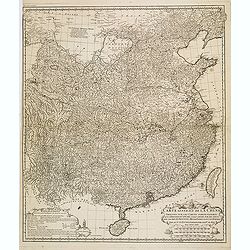 Carte générale de la Chine Dressée sur les Cartes particulières que l'Empereur Cang-hi a fait lever sur les lieux par les RR. PP. Jésuites missionaires dans cet empire / Par le Sr d'Anville.