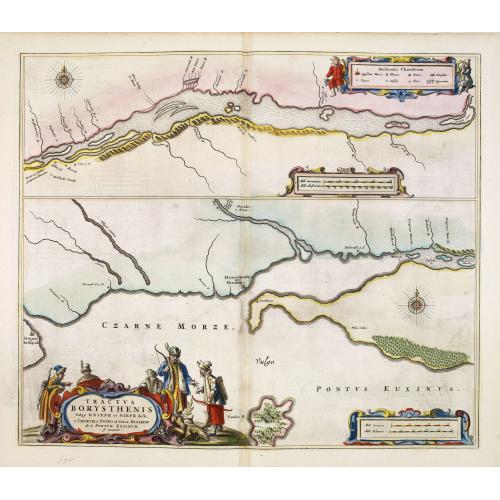 Old map image download for Tractus Borysthenis vulgo Dniepr et Niepr Dicti, à Chortika Ostro ad Urbem Oczakow . . .