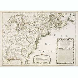 Carte Du Canada et de La Louisiane Qui Forment La Nouvelle France et Des Colonies Anglois . . . 1756