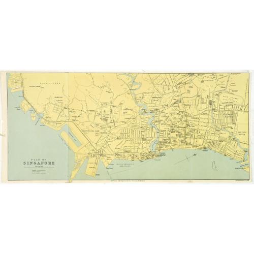 Old map image download for Plan of Singapore.