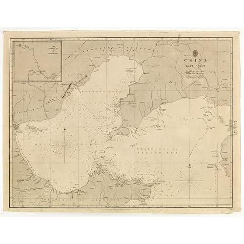 Old map image download for China east coast Yellow Sea and Gulf of Pechili