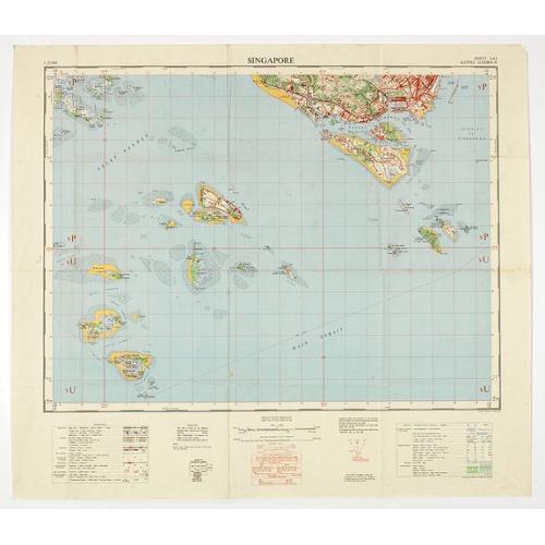 Old map image download for Singapore. - Sheet 134h Keppel harbour.