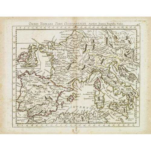 Old map image download for Orbis Romani Pars Ocidentalis. . .