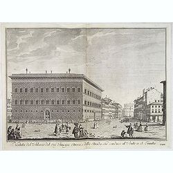 Veduta del Palazzo del Sig.re Principe Strozzi, e della strada che conduce al Ponte a S. Trinita.