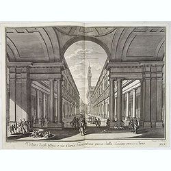 Veduta degli Ufizi, o sia Curia Fiorentina presa dalla Loggia presso Arno.