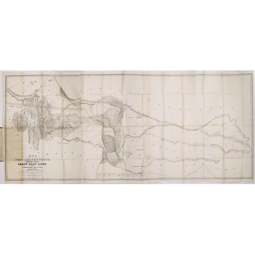 Old map image download for Map of the Great Salt Lake And Adjacent Country in the Territory Of Utah. Surveyed in 1849 and 1850, under the orders of Col. J.J. Abert ...