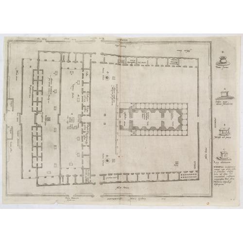 Old map image download for [Schematic of the Temple in Jerusalem. ]