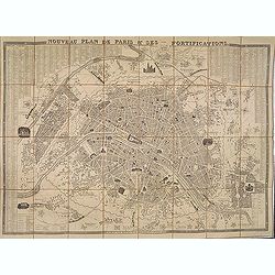 Image download for Nouveau plan de Paris & ses fortifications.
