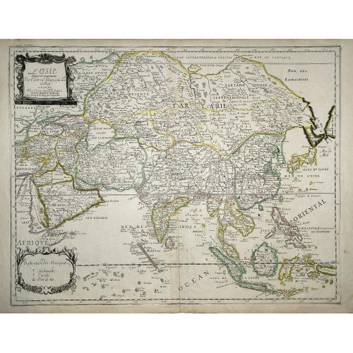 Old map image download for L\'Asie reueuë et augmenteé. Par P.Duval. . .
