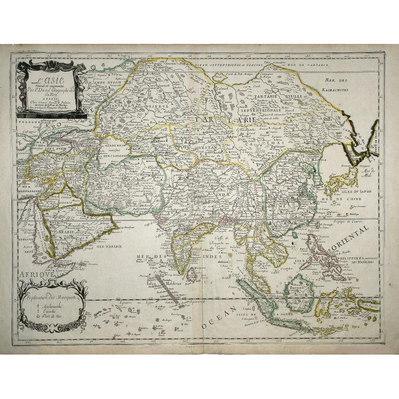 L\'Asie reueuë et augmenteé. Par P.Duval. . .