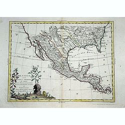 Messico ouvero Nuova Spagna che contiene Il Nuova Messico La California con una Parte de Paesi Adjacenti. . .