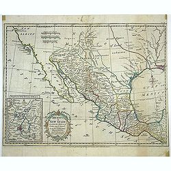 A new map of Mexico or New Spain in which the Motions of Cortes may be traced. . .