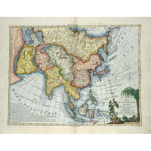 Old map image download for L'Asia divisa ne' suoi principali stati di nuova projezione.