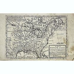 A new map of New France containing Canada, Louisiana &c. in N.th America. . .