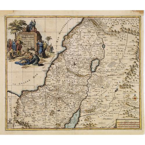 Old map image download for Carte de la TERRE SAINTE..