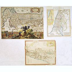 Sortie des Enfans d'Israel hors d'Egypte. . . [Together 3 maps of Holy Land]