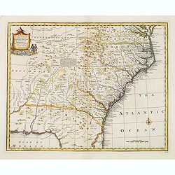 A new & accurate map of.. North & South Carolina, Georgia &c. c. Drawn from late Surveys and regulated by Astron.