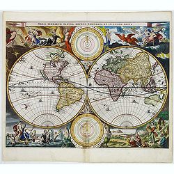 Orbis Terrarum Tabula recens emendata et in Lucem edita.