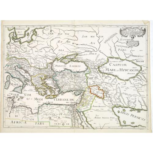 Old map image download for Romani Imperii Oriens est Descriptio Geographica. . .