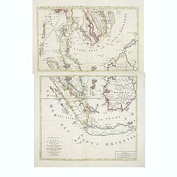 Le Royaume de Siam avec Les Royaumes Qui Luy sont Tributaries & c. / La Royaume de Siam avec les royaumes qui luy sont Tributaires, et les Isles de Sumatra, Andemaon, etc. . . [two sheet map]