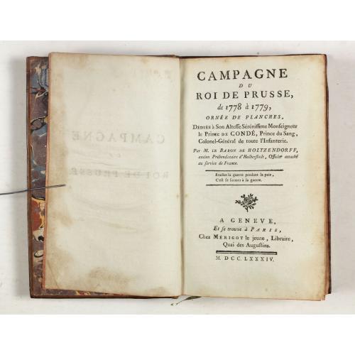 Old map image download for Campagne du Roi de Prusse de 1778 à 1779.