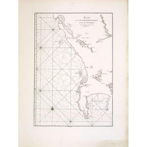 Old map image download for Plan du Cap de Bonne-Esperance et ses environs..