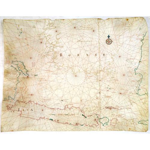 Old map image download for [Manuscript chart on vellum of the Java Sea]