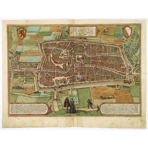 Old map image download for Traiectum clara et vetus est Episcopalis Civitas, . . . (Utrecht)