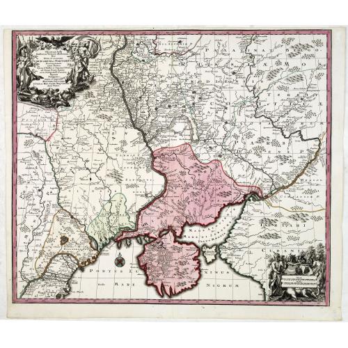 Old map image download for Theatrum belli Russorum Victoriis illustratum sive Nova et accurata Turcicarum et Tartaricum. . .