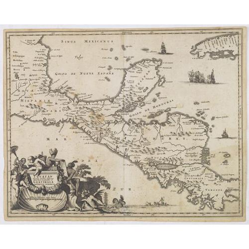 Old map image download for Yucatan . . . Et Guatimala Conventus Iuridicus.