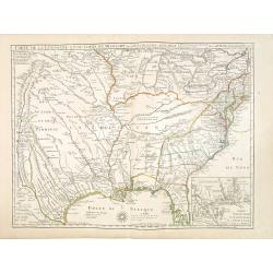 Carte De La Louisiane Et Du Cours Du Mississipi Avec Les Colonies Anglaises. Revue, Corrigee et considerablemt. Augmentee en 1782 . . . Par Guillaume De L'Isle. . .