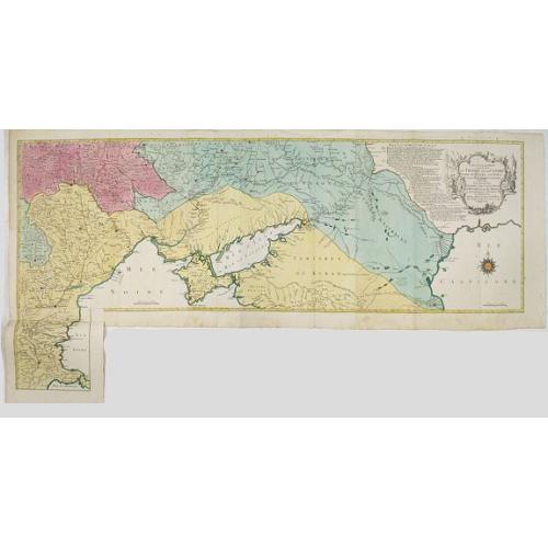Old map image download for Carte géographique représentant le théâtre de la guerre entre les Russes, les Turcs et les Polonois confédérés. . .
