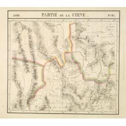 Partie de la Chine N°85. (Covers northeastern India, northern Burma and parts of Tibet, Sichuan and Yunnan.)