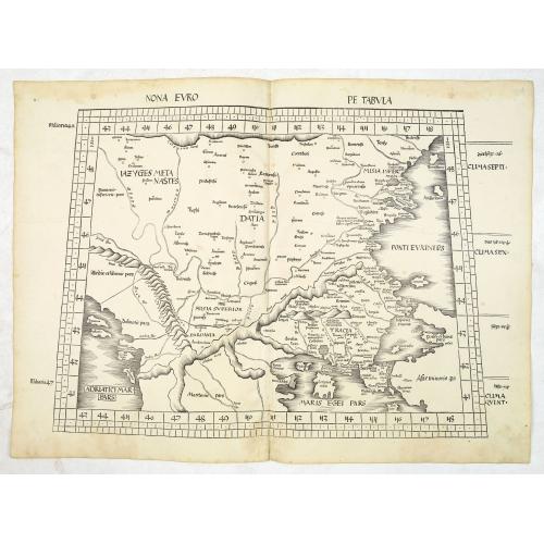 Old map image download for Nona Euro pe tabula. ( Eastern Europe)