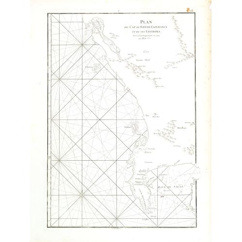 Old map image download for Plan du Cap de Bonne-Esperance et ses environs..