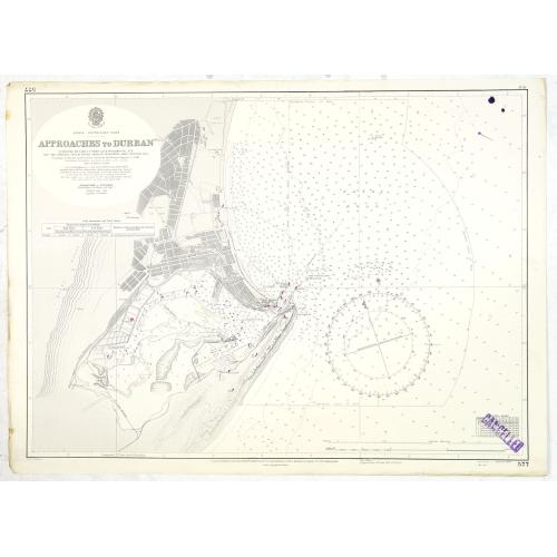 Old map image download for Approaches to Durban surveyed by Lieut-commr. A.F.B.Woodhouse. . .