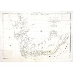 Carte de la Partie Méridionale de l'Afrique, pour servir d'intelligence aux deux voyages de Le Vaillant.