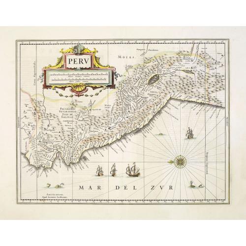 Old map image download for Peru.