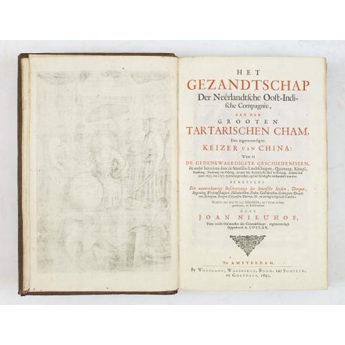 Old map image download for Het gezandtschap der Neerlandtsche Oost-Indische Compagnie, aan den grooten Tartarischen Cham, Den tegenwoordigen Keizer van China. . .