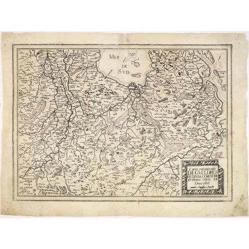 Old map image download for Carte des Duchés de Gueldres et Cleves, comté de Zutphen Frise et Overyssel.