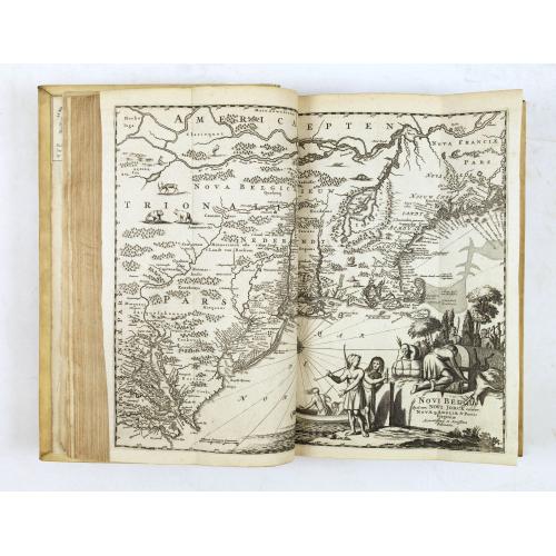 Rare, antique map of  De Nieuwe en Onbekende Weereld: of Beschryving van America en 't Zuid-Land.